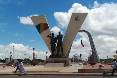 Place inaugurée pour les 50 ans d'indépendance de la République du Tchad