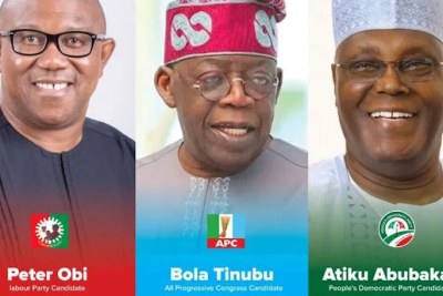 The leading candidates for the presidential elections are Peter Obi of the Labour Party Bola Tinubu of the ruling All Progressives Congress, and Atiku Abubakar of the Peoples Democratic Party.