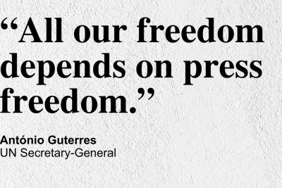 May 3 is Press Freedom Day.