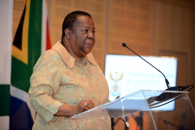 Minister of International Relations and Cooperation (DIRCO) Naledi Pandor.