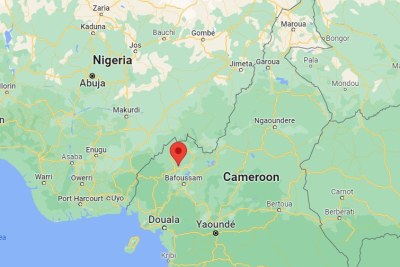 Une carte montrant l'emplacement de Babanki au Cameroun.