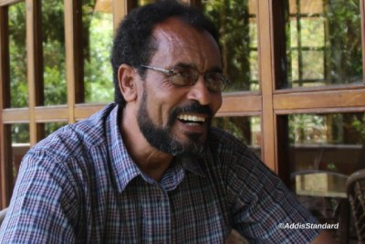 Bekele Gerba during an exclusive interview with Addis Standard shortly after his release from prison in 2015.