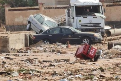 Extreme rainfall from a storm system has caused devastating loss of life and property in Libya.