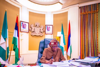 President Bola Ahmed Tinubu at the State House.